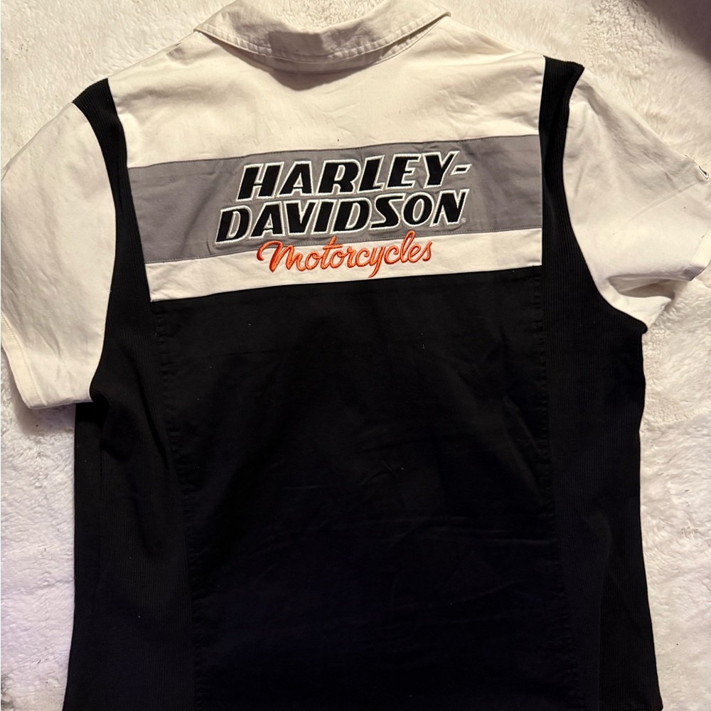 Harley-Davidson Black and White Shirt
